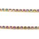 Strasszlánc - arany színű - Crystal Vitrail Light - 2mm