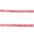 Strasszlánc - arany színű - Light Pink AB - 2mm