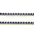 Strasszlánc - arany színű - Sapphire - 2mm