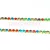 Strasszlánc - arany színű - Rainbow - 2mm