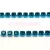 Strasszlánc - capri színű foglalat - Blue Zirkon strassz - ss12 - 3mm