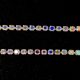 Cup Chain - Silver Colour Chain - Crystal AB - 2mm