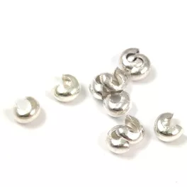 Stopper rejtő - platina színű - 4mm
