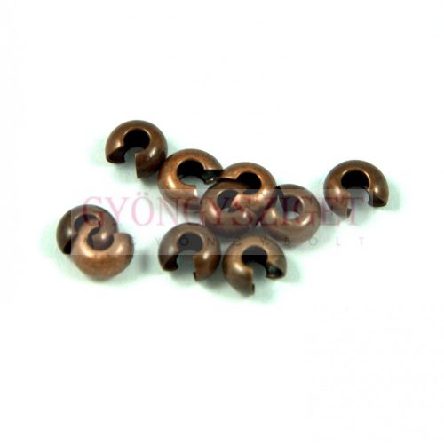 Crimp Bead Cover - Copper Colour - 3.2mm