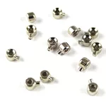 Stopper - platina színű - tartós bevonattal - 4.5 x 3.5 x 2.5 mm
