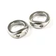 Koptató karika (Piggy Ring) - platina színű - 5x1mm