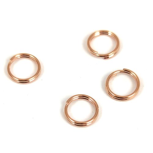 Stainless Steel Double Jump Ring - Gold Colour - 7mm