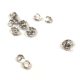 Szerelőkarika - rozsdamentes - platina színű - 3mm