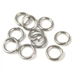 Jump Ring - Platinum Colour - 8x1.3mm