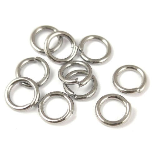 Jump Ring - Platinum Colour - 8x1.3mm