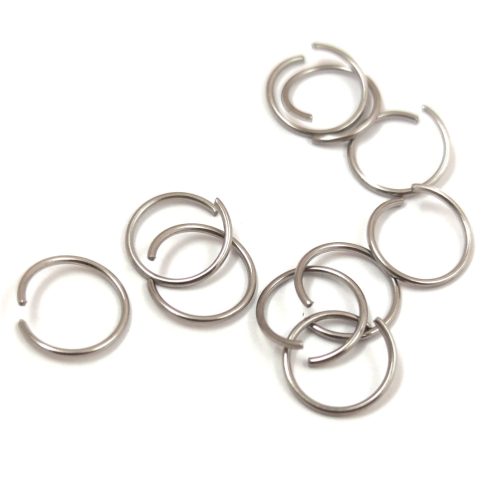 Jump Ring - Stainless Steel - Platinum Colour - 10mm