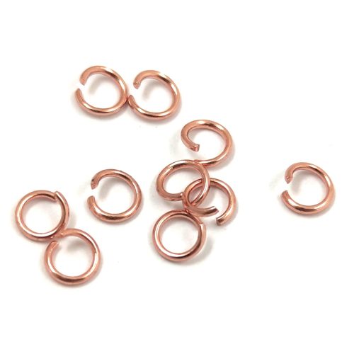Jump Ring - Stainless Steel - Rose Gold Colour - 4.5mm