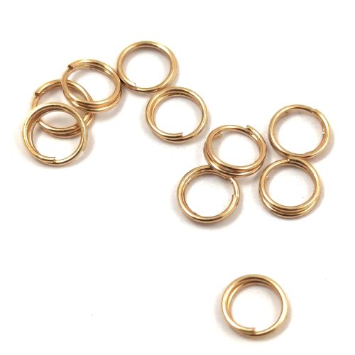 Jump Ring - double - Gold Colour - 5mm
