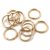 Szerelőkarika - dupla - arany színű - 10mm