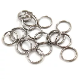 Jump Ring - Double - Platinum Colour - 8mm