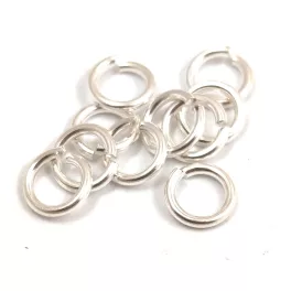 Jump Ring - Rhodium - 8mm