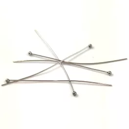 Headpin - Platinum Colour - 60 x 0.6 mm