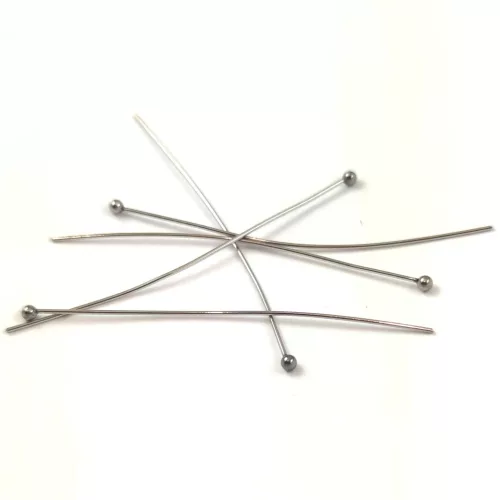Headpin - Platinum Colour - 60 x 0.6 mm