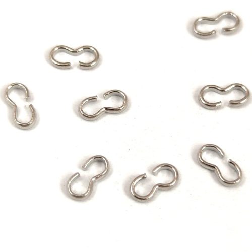 Jump Ring - arched - Silver Colour - 6-7mm