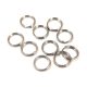 Jump Ring - stainless steel - double - Dark Platinum Colour - 8mm