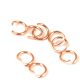 Szerelőkarika - rozsdamentes - rose gold színű - 3mm