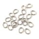 Jump Ring - oval - Platinum Colour - surgical steel - 5x4mm