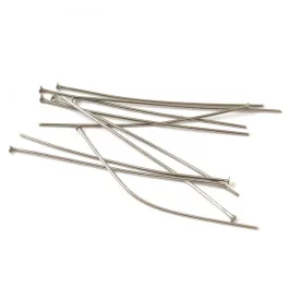 Headpin - Platinum Colour - 50mm - Surgical Steel