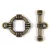 T-Clasp - Brass Colour - 19x20mm