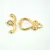T-Clasp - Pear - Gold Colour - 23x13mm
