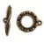 T-Clasp - Antique Brass Colour - 24 x 17 x 2 mm