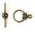 T-Clasp - Antique Brass Colour - 20x14mm