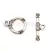 T-Clasp - Platinum Colour - 18x13mm