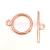 T-Clasp - Rose Gold Colour - 18x14mm