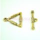 T-Clasp - Triangle - Gold Colour - 23x11mm