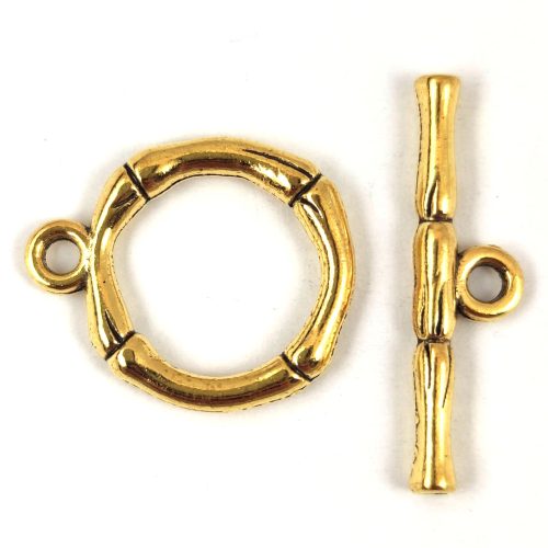 T-Clasp - Bamboo - Gold Colour - 20x17mm