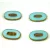 Cseh table cut gyöngy - hosszában fúrt - 64000-86800 - Opal Light Blue Picasso - 26x15mm