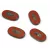 Cseh table cut gyöngy - hosszában fúrt - 13610-86800 - Brown Picasso - 26x15mm