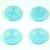 Cseh table cut gyöngy - hosszában fúrt - Peace - 63000-27203- Turquoise Light Blue Silver AB - 16mm
