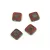 Cseh table cut gyöngy - hosszában fúrt napsugaras négyzet - 93200-86800 - Dark Red Picasso - 10x10mm
