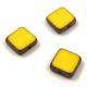 Cseh table cut gyöngy - hosszában fúrt négyzet - Yellow Bronze - 83130-14415 - 8mm