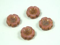   Cseh table cut gyöngy - hosszában fúrt virág - 74020-86805 - Rose Picasso - 14mm