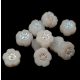Czech Table Cut Bead - Cross-Drilled - Alabaster Full AB - 10mm