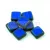 Cseh table cut gyöngy - hosszában fúrt négyzet - Sapphire Picasso - 33040-86800 - 10x10mm