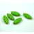 Cseh table cut gyöngy - hosszában fúrt ovális mintás - Green Picasso - 51400-86800 - 18x7mm