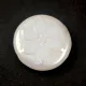 Cseh table cut gyöngy - virág mintás - White Full AB - 18mm