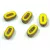 Cseh table cut gyöngy - hosszában fúrt ovális - Yellow Picasso - 83120-86800 - 10x6mm