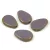 Cseh table cut gyöngy - hosszában fúrt csepp lakú - Purple Picasso - 23030-86800 - 18x12mm