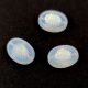 Czech Table Cut Bead - Cross-Drilled Oval - sunshine Deco - Opal White AB - 14x10mm