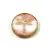 Cseh table cut gyöngy - hosszában fúrt kerek szitakötő mintás - Alabaster Pink Blend Picasso - 17 mm - 76016-86800-54302
