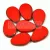 Cseh table cut gyöngy - hosszában fúrt csepp lakú - Red Picasso - 93200-86800 - 18x12mm